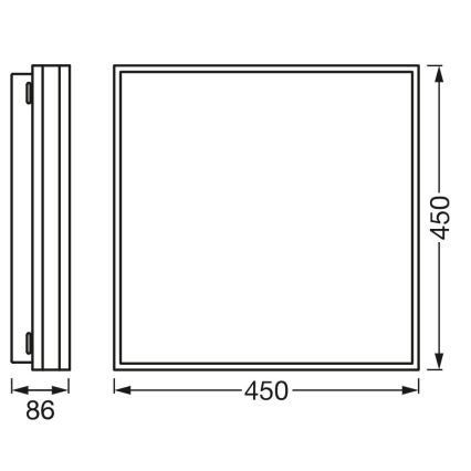 Osram - Dimbart LED-takarmatur SMART+ MAGNET LED/42W/230V 45x45 cm 3000-6500K Wi-Fi