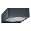 Osram - Dimbar solcellsdriven väggarmatur med sensor ENDURA STYLE LED/10,7W/4,2V 2000 mAh IP65 antracit
