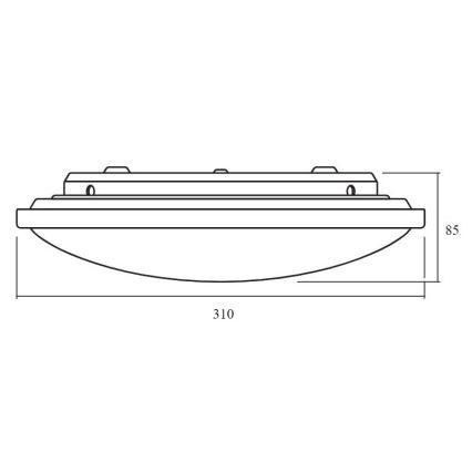 Osram - Dimmbar LED-taklampa ORBIS LED/17 W/230 V, 2700–6500 K, Ø 31 cm + fjärrkontroll