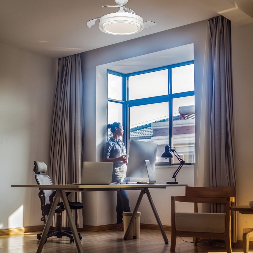 Osram - dimbar LED-taklampa med fläkt PONIENTE LED/36W/230V 3000/4000/6500K + fjärrkontroll