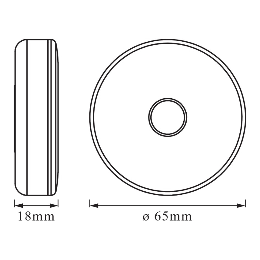 Osram - Dimbart LED-orienteringsljus DOT-IT LED/0,45W/5V 500 mAh vit