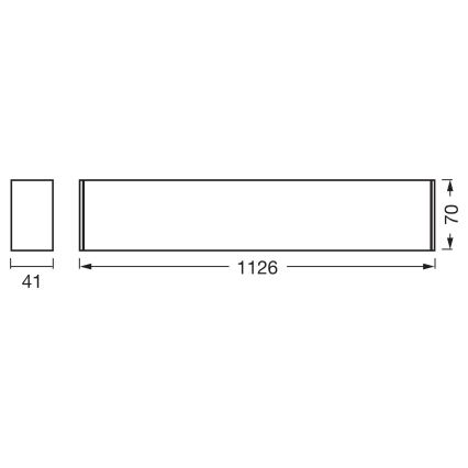 Osram - Dimmbar LED-takarmatur OFFICE LINE LED/11/20/30W/230V 4000K 112,6 cm vit