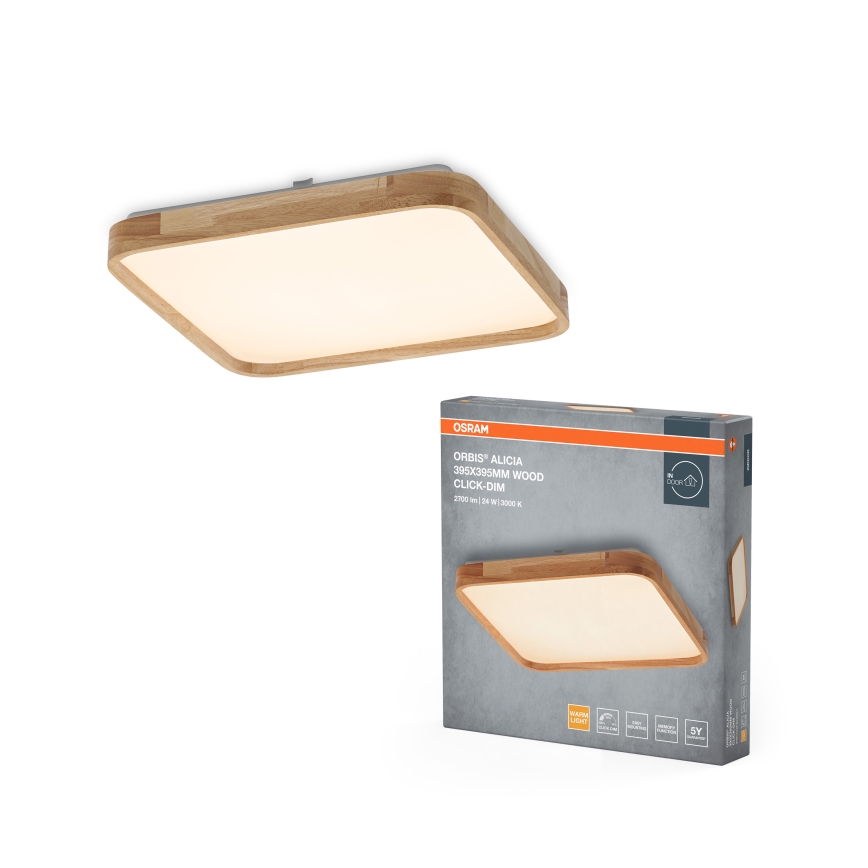 Osram - dimbar LED-taklampa ORBIS ALICIA LED/24W/230V 39,5x39,5 cm beige