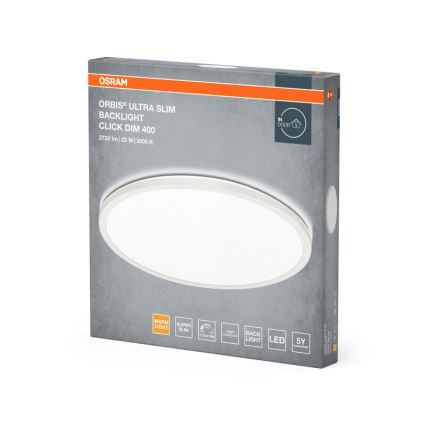 Osram - Dimbart LED-takarmatur ORBIS LED/22W/230V vit