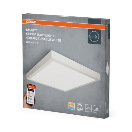 Osram - LED dimbar takarmatur SMART+ DOWNLIGHT LED/22W/230V 40x40 cm 3000-6500K Wi-Fi