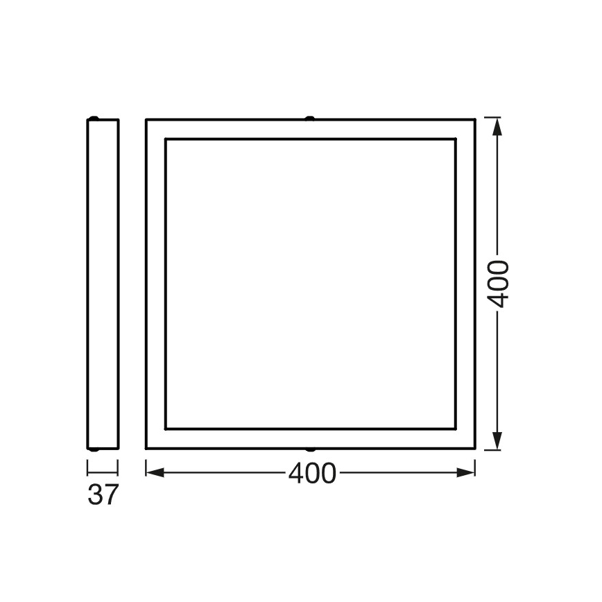 Osram - LED dimbar takarmatur SMART+ DOWNLIGHT LED/22W/230V 40x40 cm 3000-6500K Wi-Fi