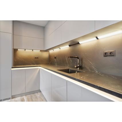 Osram - Dimbart underskåpsarmatur med rörelsesensor LINEAR ANGLE LED/5W/230V 3000/4000/6500K 35 cm svart