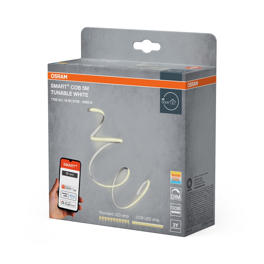 Osram - Dimbbar SMART+ COB LED-remsa 5m LED/18W/230V 2700-6500K Wi-Fi