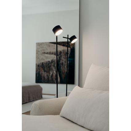 Osram - Dimbar LED-golvlampa med touchfunktion DECOR KYOTO LED/12W/230V CRI 90 svart