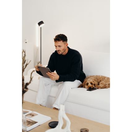 Osram - Dimbar LED-golvlampa med touchfunktion DECOR KYOTO LED/12W/230V CRI 90 svart