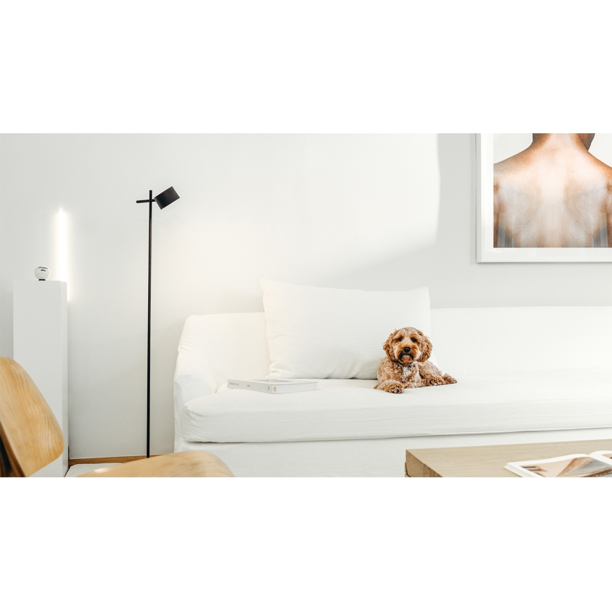 Osram - Dimbar LED-golvlampa med touchfunktion DECOR KYOTO LED/12W/230V CRI 90 svart