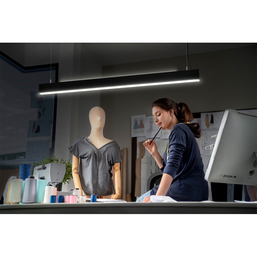 Osram - Dimbara LED-pendel på kabel OFFICE LINE LED/42W/230V 4000K 112,6 cm svart