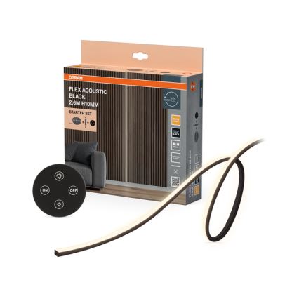 Osram - Dimmbar LED-remsa FLEX ACOUSTIC 2,6m LED/29W/230V + fjärrkontroll