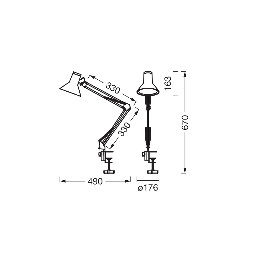 Osram - Dimmbar LED-skrivbordslampa med klämma OFFICE LINE LED/9W/230V 3000K vit