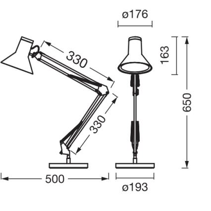 Osram - Dimmbar LED-skrivbordslampa OFFICE LINE LED/9W/230V 3000K svart
