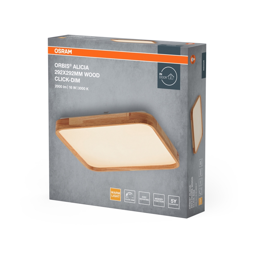 Osram - LED-dimmbar taklampa ORBIS ALICIA LED/16W/230V 29,2x29,2 cm beige