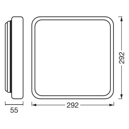 Osram - LED-dimmbar taklampa ORBIS ALICIA LED/16W/230V 29,2x29,2 cm beige