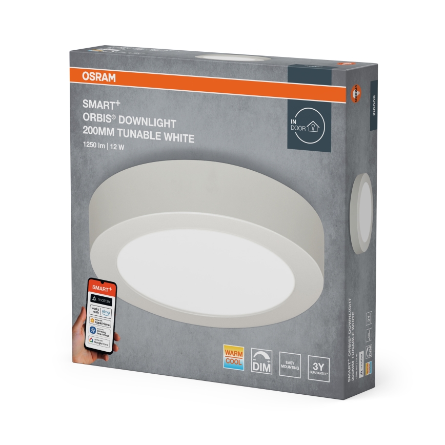 Osram - LED-dimmbar takdownlight SMART+ LED/12W/230V Ø20 cm 3000–6500K Wi‑Fi