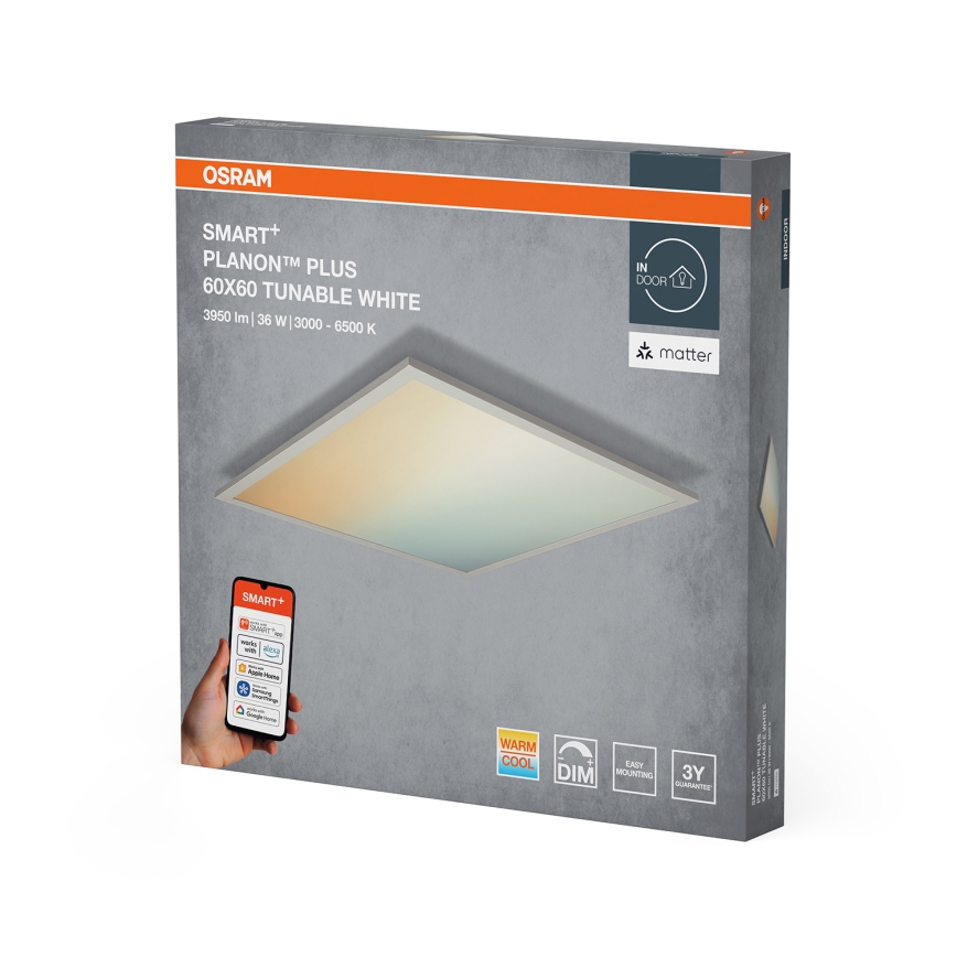 Osram - Dimmbar LED-takarmatur SMART+ PLANON LED/36W/230V 60x60 cm 3000-6500K Wi-Fi