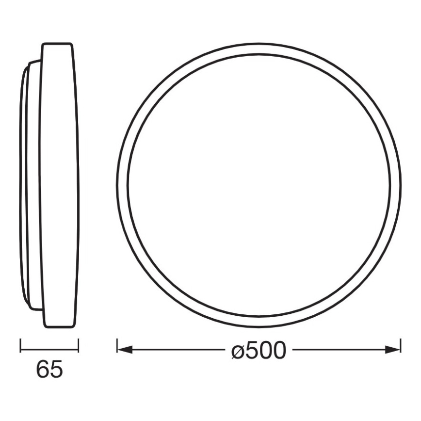Osram - LED dimbar takarmatur ORBIS ALISON LED/36W/230V Ø 50 cm beige