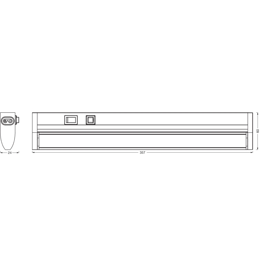 Osram - Dimbart LED-underskåpsarmatur LINEAR TURN LED/6W/230V 3000/4000/6500K 35 cm vit