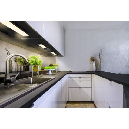 Osram - LED-dimbar underskåpsarmatur med eluttag UNDERCABINET LED/10W/230V 3000K 54,8 cm svart