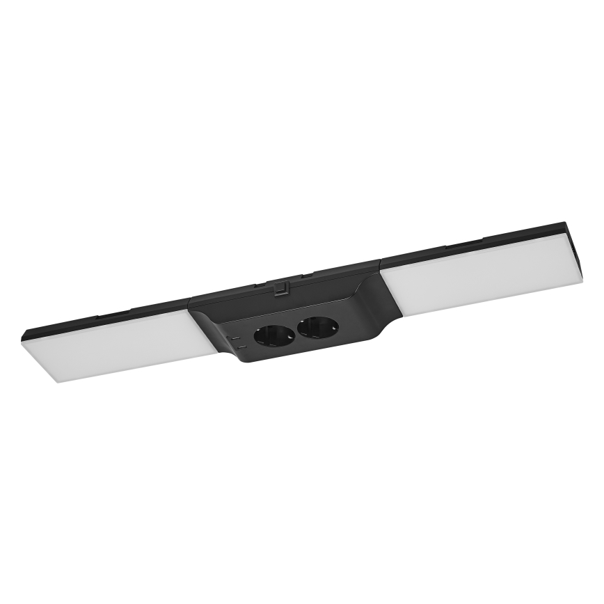 Osram - LED-dimbar underskåpsarmatur med eluttag UNDERCABINET LED/10W/230V 3000K 54,8 cm svart