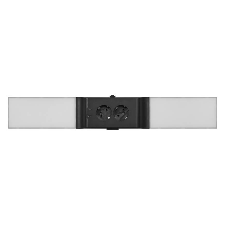 Osram - LED-dimbar underskåpsarmatur med eluttag UNDERCABINET LED/10W/230V 3000K 54,8 cm svart