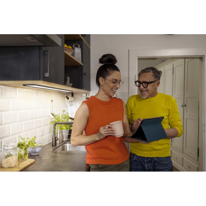 Osram - Dimbart LED-underskåpsarmatur med rörelsesensor UNDERCABINET LED/5W/230V 3000/4000/6500K 10x30 cm svart