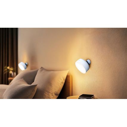 Osram - Dimmbar uppladdningsbar bordslampa 3-i-1 DECOR HELPER LED/1,8W/5V vit