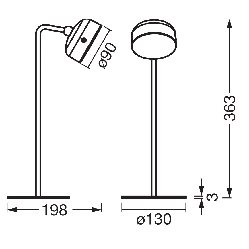 Osram - Dimmbar uppladdningsbar bordslampa 3-i-1 DECOR HELPER LED/1,8W/5V vit