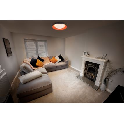 Osram - Dimbart LED-takarmatur ORBIS PLATE LED/35W/230V Ø 43 cm orange/svart