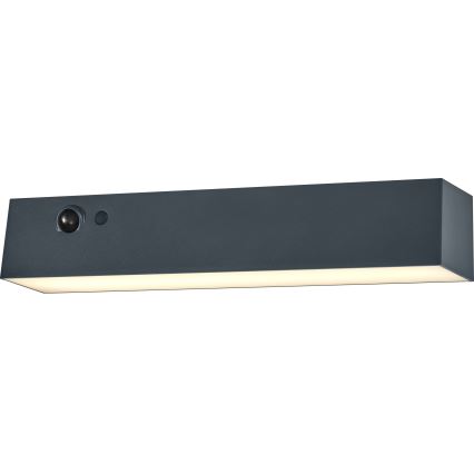 Osram - LED solcellsvägglampa med sensor ENDURA STYLE LED, 12,4 W / 4,2 V, 2000 mAh, IP54, antracit