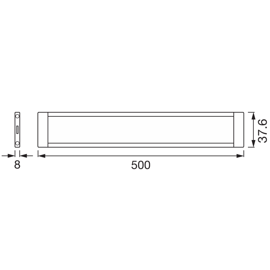 Osram - Kompletteringssats för dimbar LED-underskåpsarmatur LED/8W/24/230V 2700-6500K Wi-Fi vit