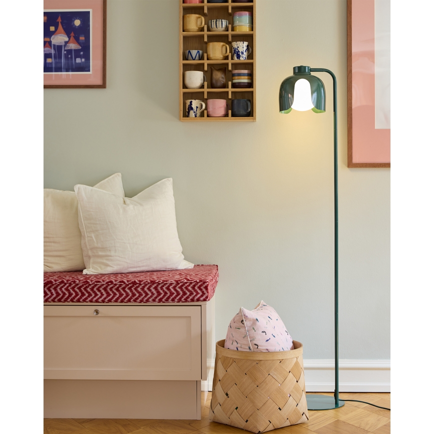 Osram - Golvlampa DECOR COROLLE 1xE27/15W/230V grön