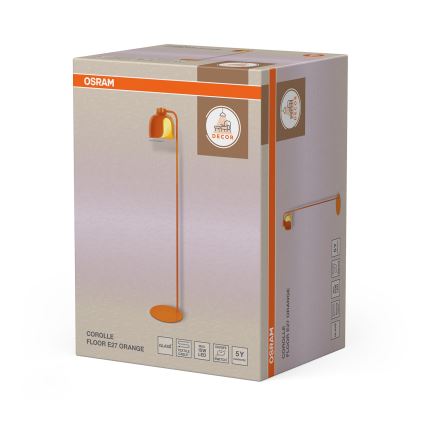 Osram - Golvlampa DECOR COROLLE 1xE27/15W/230V orange