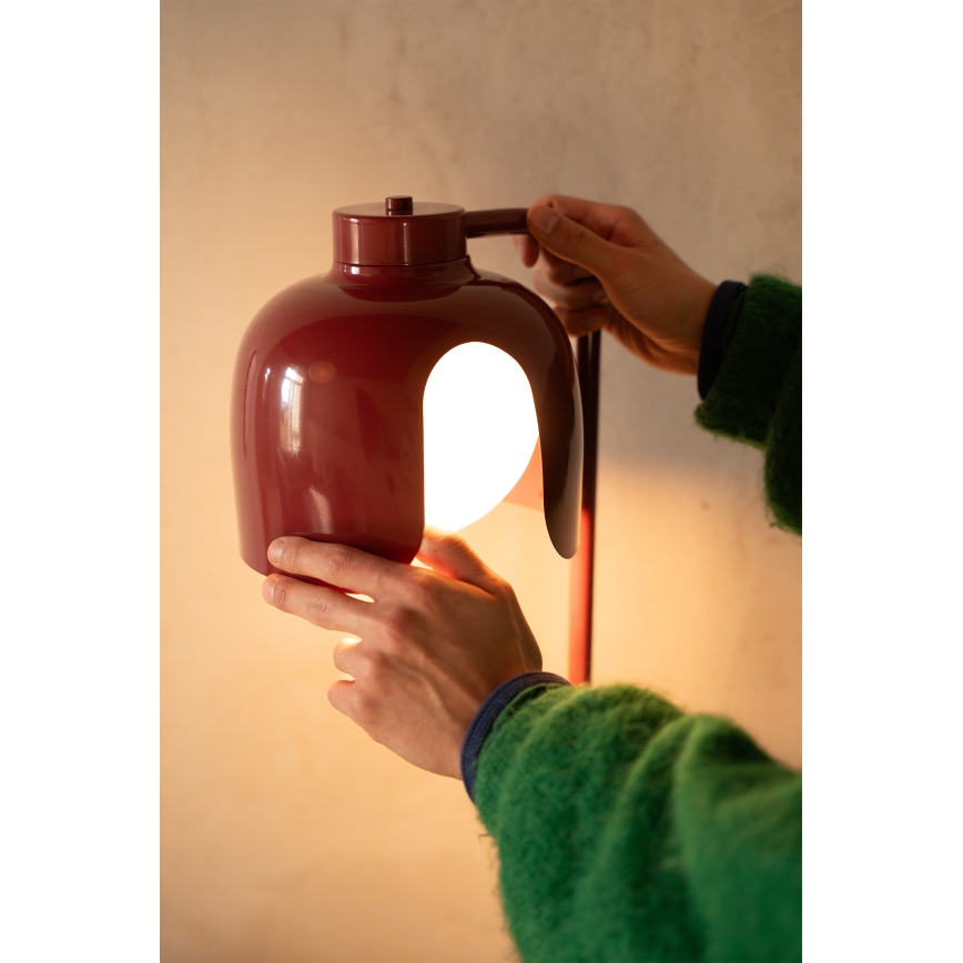 Osram - Golvlampa DECOR COROLLE 1xE27/15W/230V röd