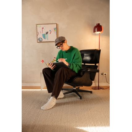 Osram - Golvlampa DECOR COROLLE 1xE27/15W/230V röd