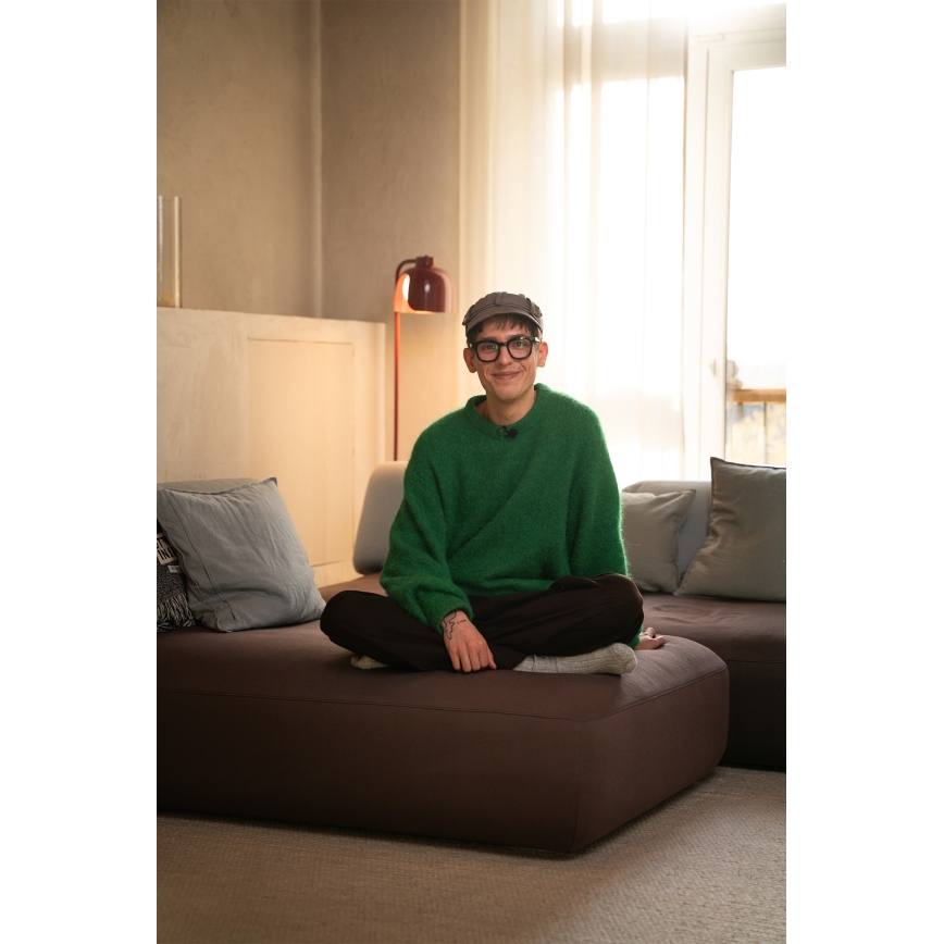 Osram - Golvlampa DECOR COROLLE 1xE27/15W/230V röd