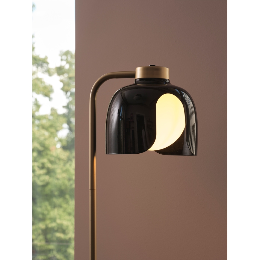 Osram - Golvlampa DECOR COROLLE 1xE27/15W/230V svart/guld