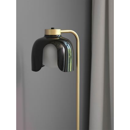 Osram - Golvlampa DECOR COROLLE 1xE27/15W/230V svart/guld