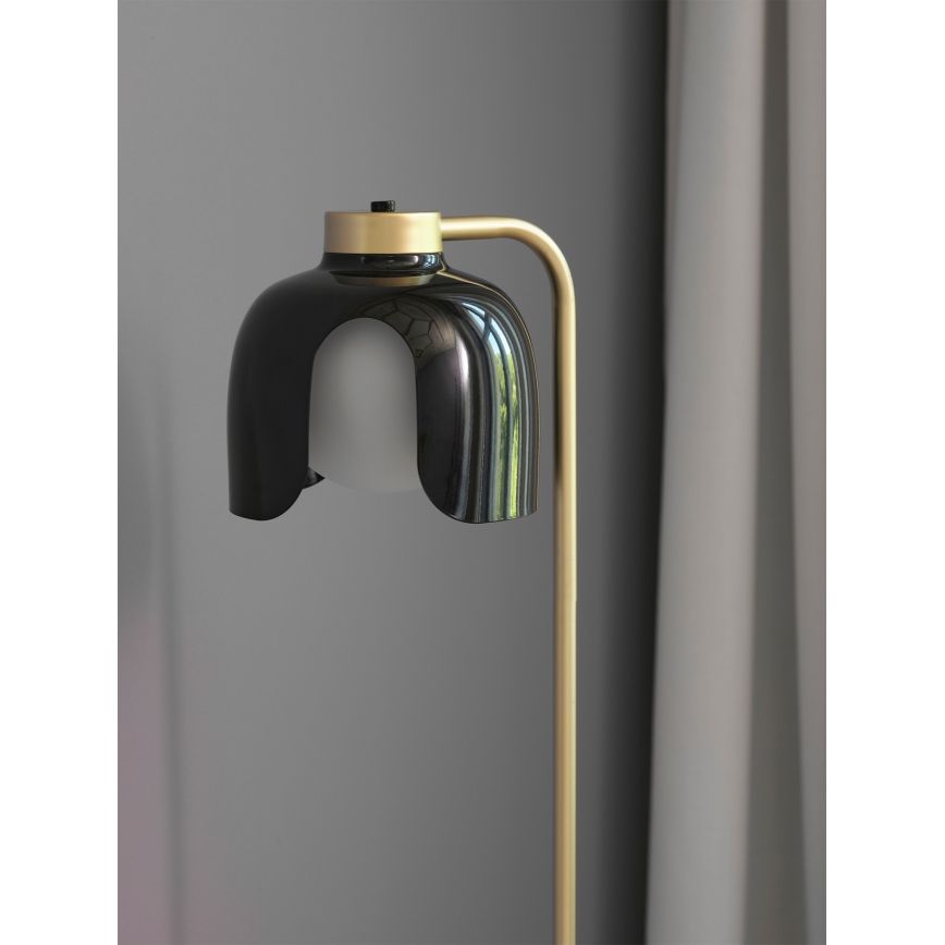 Osram - Golvlampa DECOR COROLLE 1xE27/15W/230V svart/guld