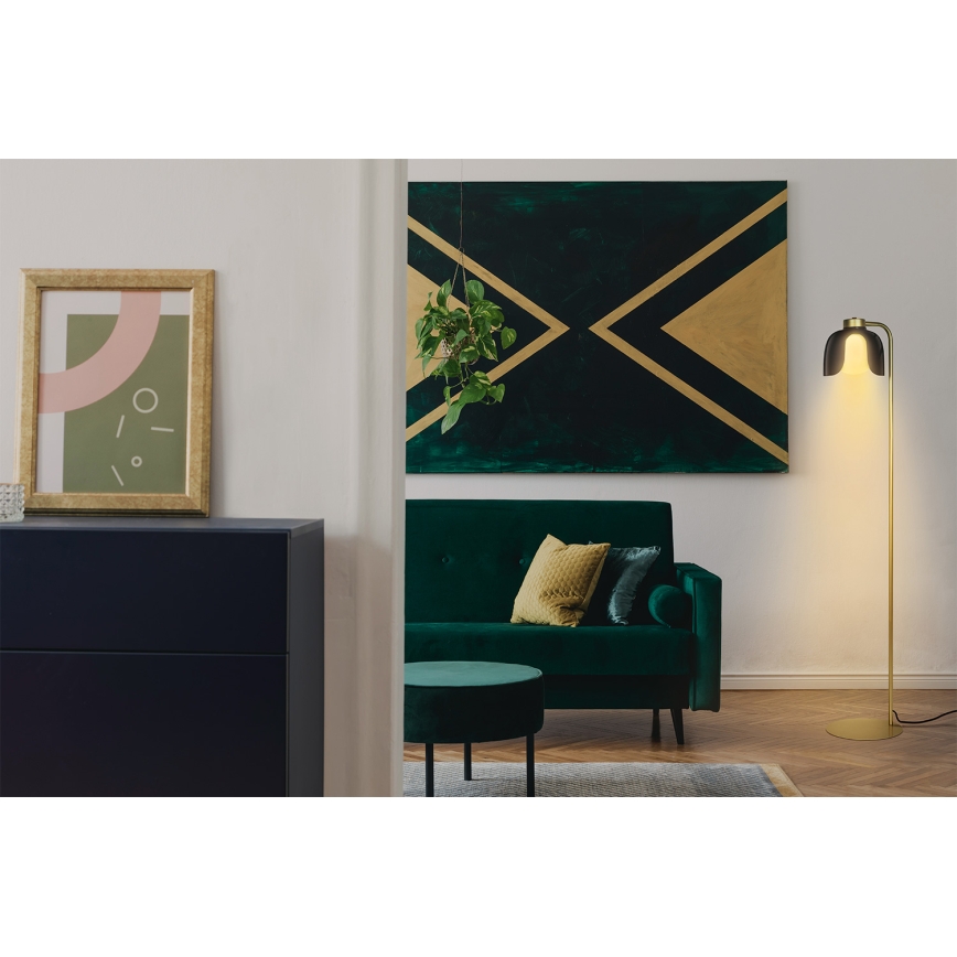 Osram - Golvlampa DECOR COROLLE 1xE27/15W/230V svart/guld