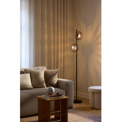 Osram - Golvlampa DECOR SMOKE 2xE14/12W/230V svart/rökgrå