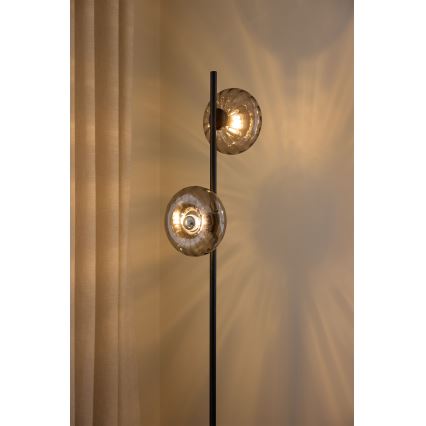 Osram - Golvlampa DECOR SMOKE 2xE14/12W/230V svart/rökgrå