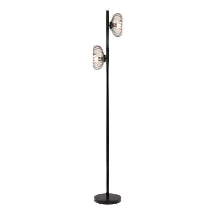 Osram - Golvlampa DECOR SMOKE 2xE14/12W/230V svart/rökgrå