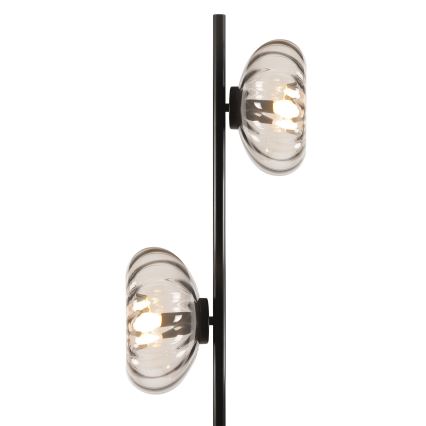 Osram - Golvlampa DECOR SMOKE 2xE14/12W/230V svart/rökgrå