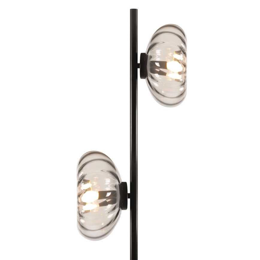 Osram - Golvlampa DECOR SMOKE 2xE14/12W/230V svart/rökgrå