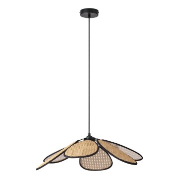 Osram - Hänglampa med sladd DECOR RATTAN 1xE27/15W/230V Ø 58 cm beige/svart