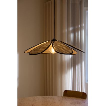 Osram - Hänglampa med sladd DECOR RATTAN 1xE27/15W/230V Ø 58 cm beige/svart